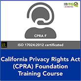 California Privacy Rights Act (CPRA) Foundation Training Course