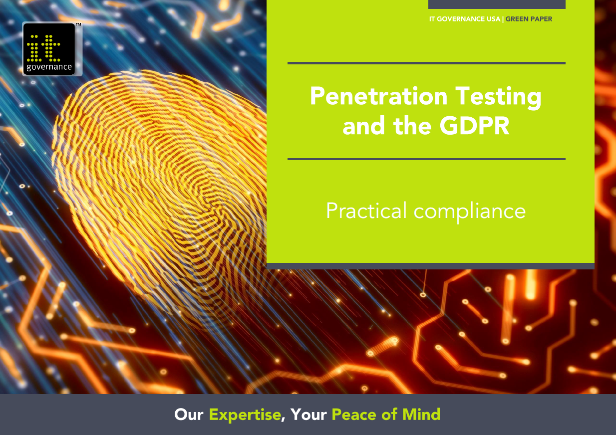 Penetration testing and the GDPR